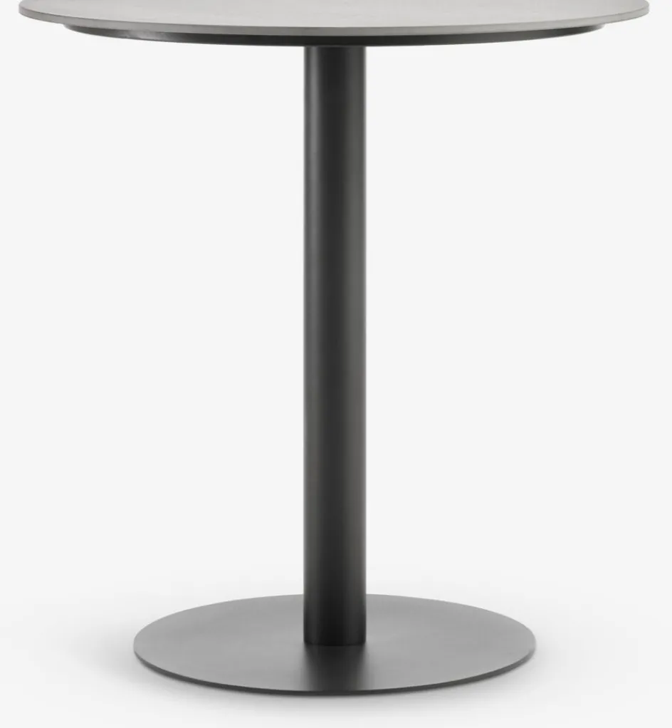 New VAMDRUP + GUDHJEMMesa VAMDRUP Ø70 + 2 sillas GUDHJEM gris Conjuntos Mesa Y Sillas De Jardín