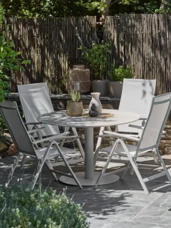 VAMDRUPMesa de jardín VAMDRUP Ø120 beis Mesas De Jardín