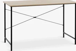 Outlet VANDBORGEscritorio VANDBORG 60x120 roble claro/negro Escritorios|Escritorios Elevables