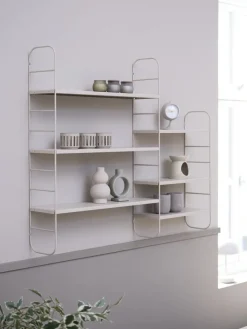 VANDRUPEstante de pared VANDRUP 6 estantes regulables beis Baldas|Baldas