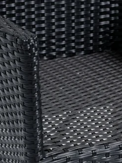 Outlet VATTRUP + AIDTMesa VATTRUP L206/321 + 4 sillas AIDT negro Conjuntos Mesa Y Sillas De Jardín