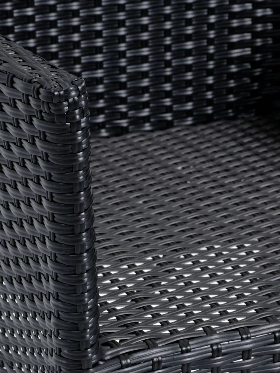 New VATTRUP + AIDTMesa VATTRUP L172/276 + 4 sillas AIDT negro Conjuntos Mesa Y Sillas De Jardín