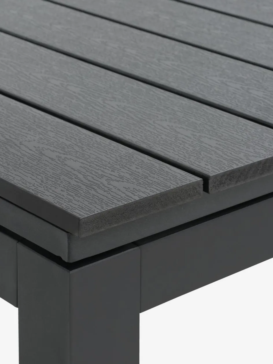 Hot VATTRUP + GAMMELBYMesa VATTRUP L172/276 negro + 4 sillas GAMMELBY gris Conjuntos Mesa Y Sillas De Jardín