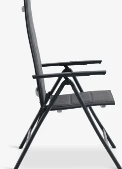 Best VATTRUP + MYSENMesa VATTRUP L206/321 negro + 4 sillas MYSEN gris Conjuntos Mesa Y Sillas De Jardín