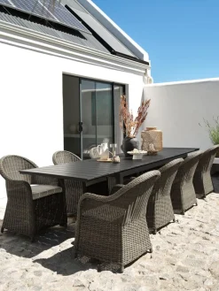 VATTRUPMesa de jardín VATTRUP A95xL206/321 negro Mesas De Jardín