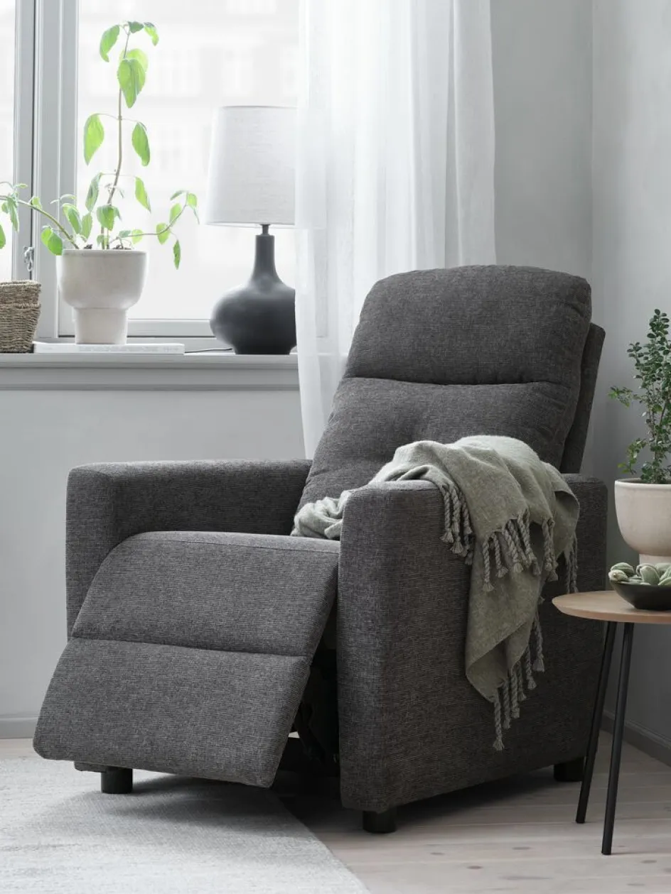 VEJLBYSillón reclinable VEJLBY tela Sillones