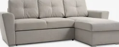 Online VEJLBYSofá cama chaise longue VEJLBY tela arena claro Sofás Cama|Sofás Cama