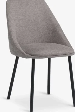 Clearance VELLEVSilla de comedor VELLEV tela arena/negro Sillas De Comedor