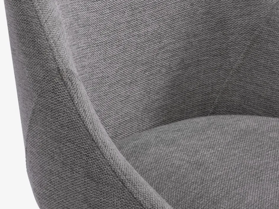 Clearance VELLEVSilla de comedor VELLEV tela arena/negro Sillas De Comedor