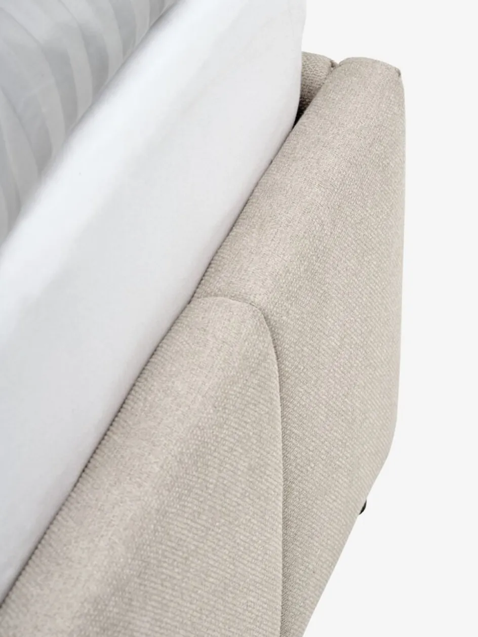 Sale VEMMELEVEstructura de cama VEMMELEV con almacenaje 135x190 tela beis Estructuras De Cama|90 X 190 Cm