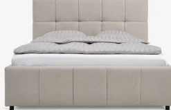 Sale VEMMELEVEstructura de cama VEMMELEV con almacenaje 135x190 tela beis Estructuras De Cama|90 X 190 Cm