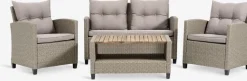 Clearance VENConjunto muebles jardín VEN 4 plazas Conjuntos Mesa Y Sillas De Jardín|Muebles De Jardín