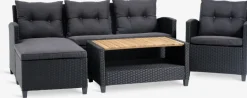 Sale VENConjunto muebles jardín VEN 4 plazas con chaise longue Conjuntos Mesa Y Sillas De Jardín|Muebles De Jardín