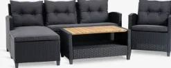 Sale VENConjunto muebles jardín VEN 4 plazas con chaise longue Conjuntos Mesa Y Sillas De Jardín|Muebles De Jardín
