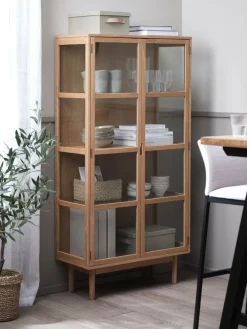VESTERBYVitrina VESTERBY alta 2 puertas Vitrinas|Vitrinas