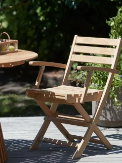 Discount VESTERHAVETSilla plegable VESTERHAVET teca Sillas De Jardín