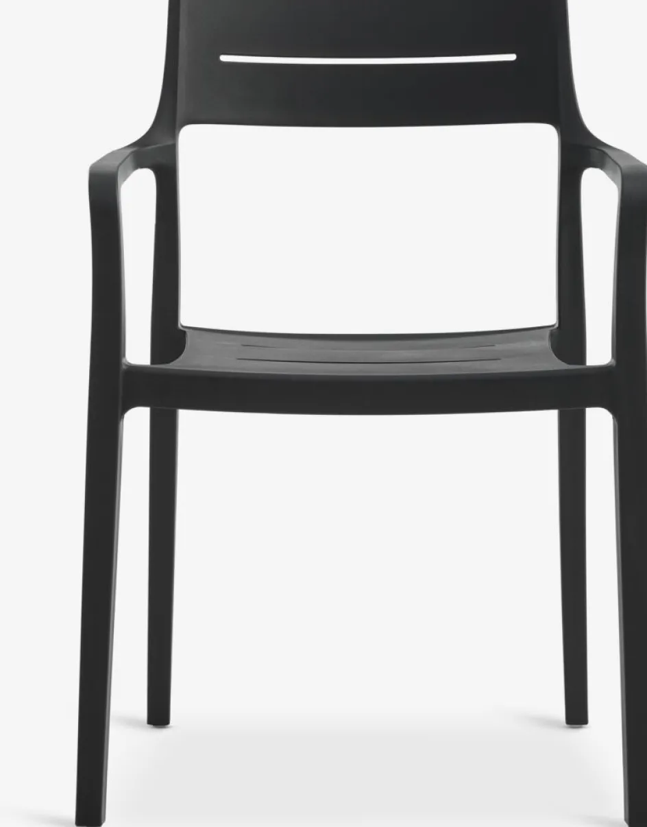 Discount VIERLI + INGSTRUPMesa VIERLI L149 + 4 sillas INGSTRUP negro Conjuntos Mesa Y Sillas De Jardín