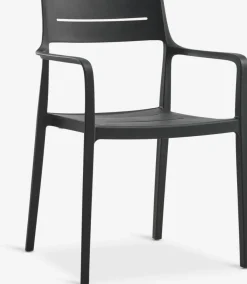 Discount VIERLI + INGSTRUPMesa VIERLI L149 + 4 sillas INGSTRUP negro Conjuntos Mesa Y Sillas De Jardín