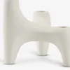 Outlet VIGNIRCandelabro VIGNIR A13xL16xA15cm blanco crudo Portavelas