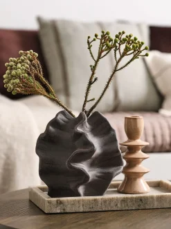 Outlet VILHELMJarrón VILHELM A18 cm marrón oscuro Jarrones