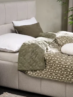 New VILLMORELLColcha VILLMORELL 220x240 verde/blanco Colchas|Colchas