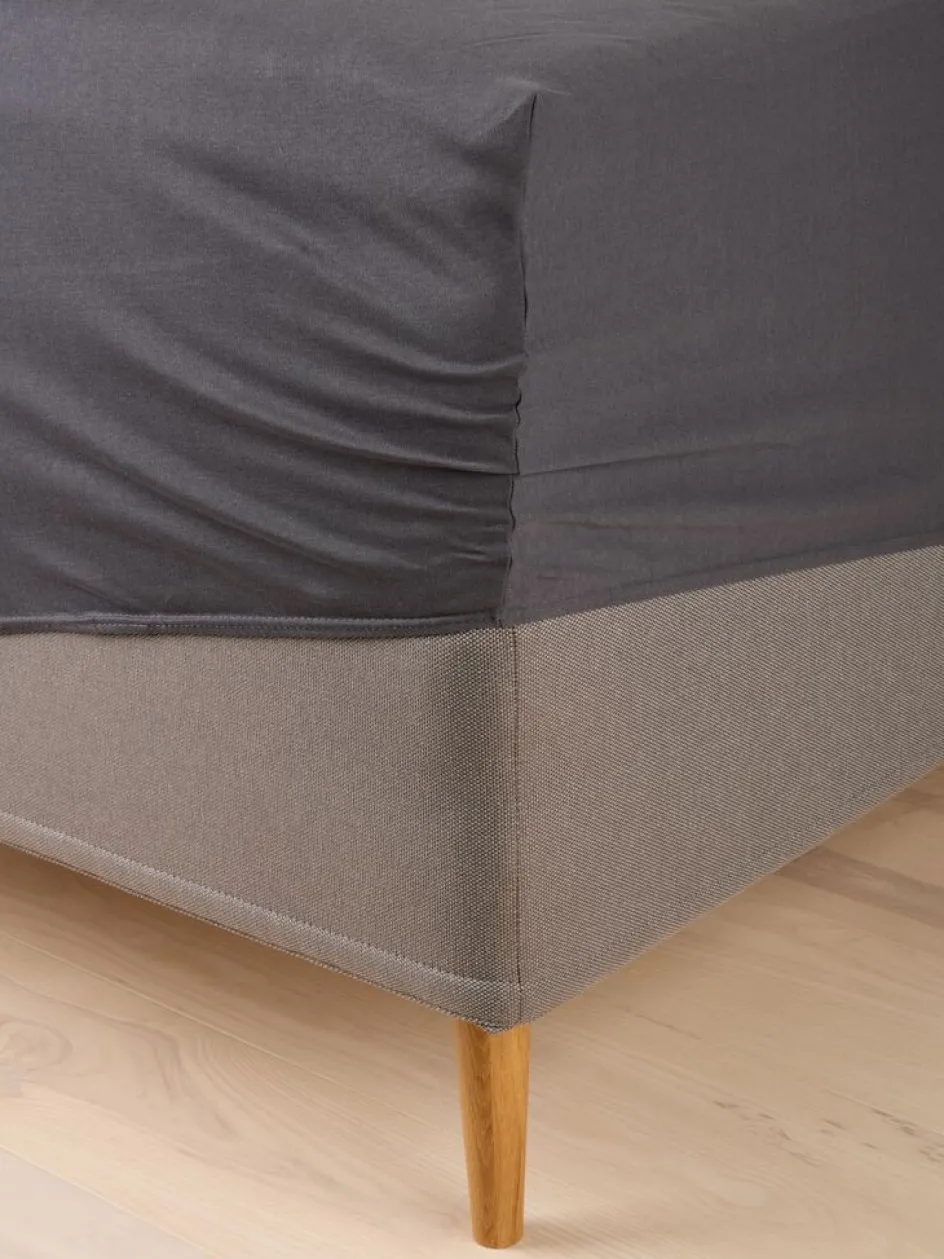 VILMAGOLDSábana bajera ajustable jersey VILMA 90x200x35 antracita Sábanas Para Colchones|Sábanas Para Toppers