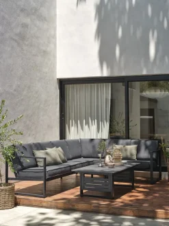 Online VONGEConjunto muebles jardín VONGE 6 plazas Conjuntos Mesa Y Sillas De Jardín|Muebles De Jardín