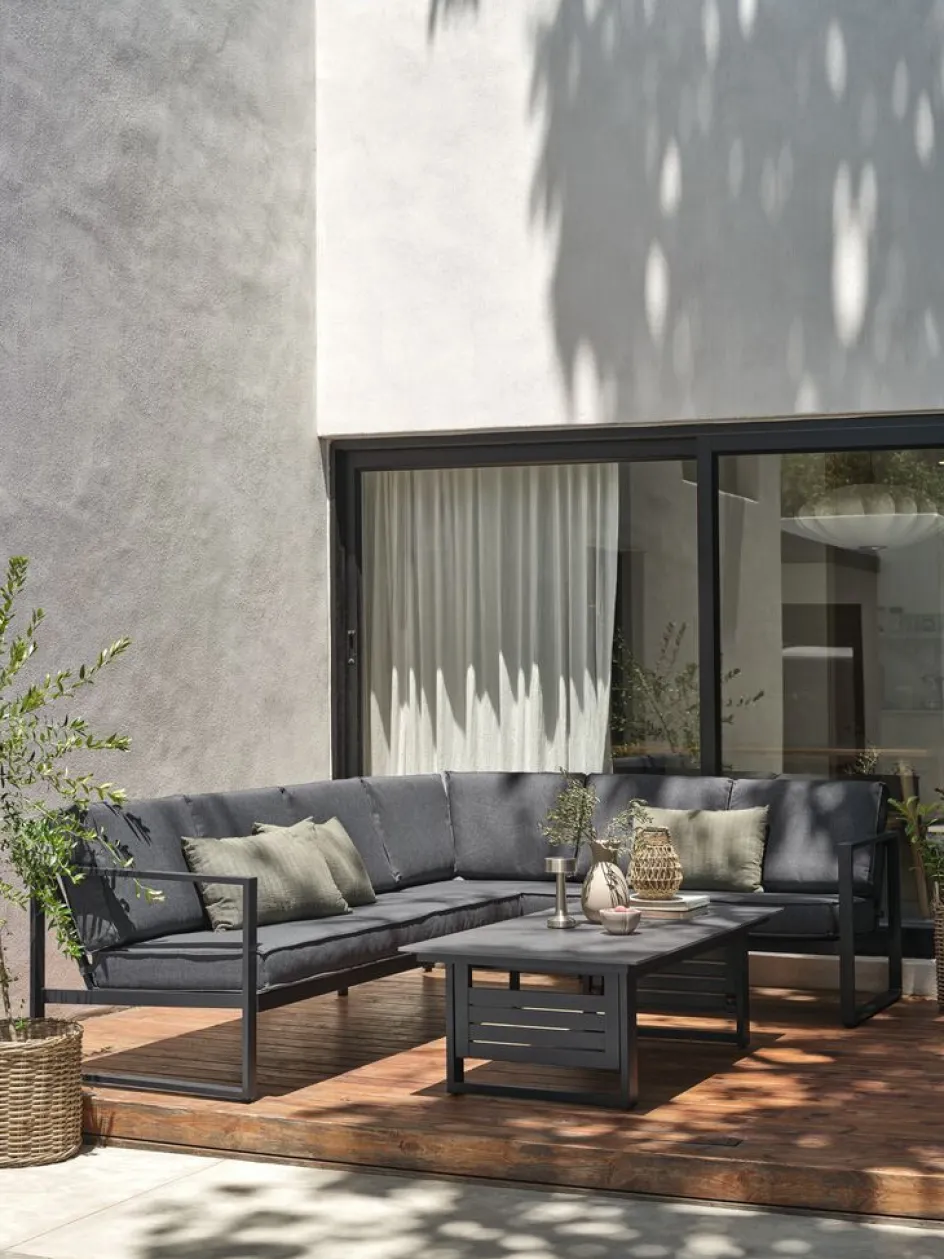 Online VONGEConjunto muebles jardín VONGE 6 plazas Conjuntos Mesa Y Sillas De Jardín|Muebles De Jardín