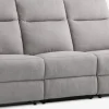 Outlet VONSILDSofá VONSILD 3 plazas reclinable eléctrico gris claro 2 Plazas|3 Plazas
