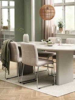 Best VORDINGBORG + HAMMELMesa VORDINGBORG L198 beis + 4 sillas HAMMEL beis Mesas De Comedor|Conjuntos De Comedor