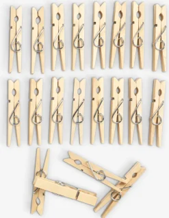 Hot WILLHEMPinzas para ropa WILLHEM madera 20 unidades Productos De Limpieza