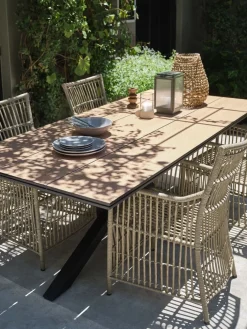 Clearance YPNASTEDMesa de jardín YPNASTED A100xL215 natural Mesas De Jardín