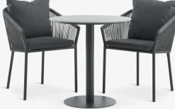 VAMDRUP + GILJAMesa VAMDRUP Ø70 + 2 sillas GILJA gris Conjuntos Mesa Y Sillas De Jardín
