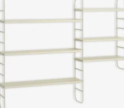 VANDRUPEstante de pared VANDRUP 6 estantes regulables beis Baldas|Baldas